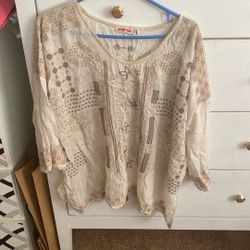 JOHNNY WAS BLUSE SIZE M