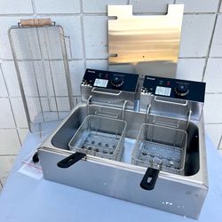 Commercial Deep Fryer Electric Double Oil Fryer