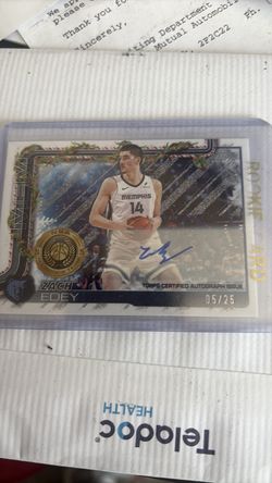 2025zach Eden rookie autograph#h150 rare5/25!