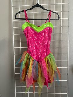 Dreamgirl Rainbow Fairy Costume Dress Girls Medium