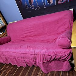 Wooden Futon Frame, And Mattress