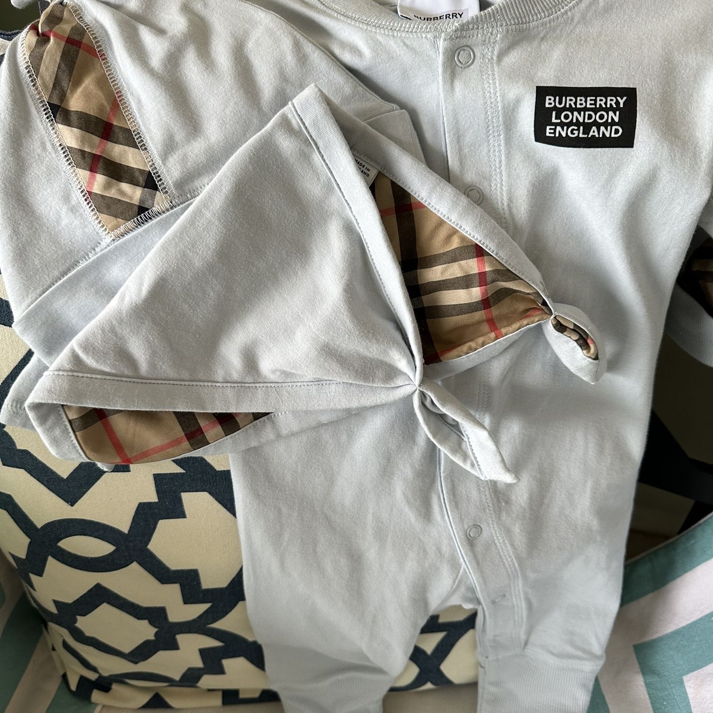Burberry Baby Boy Outfit (Pick Up Only)