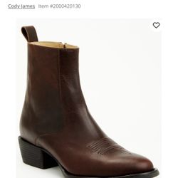 Cody James Men's Larsen Western Ankle Boots - Round Toe