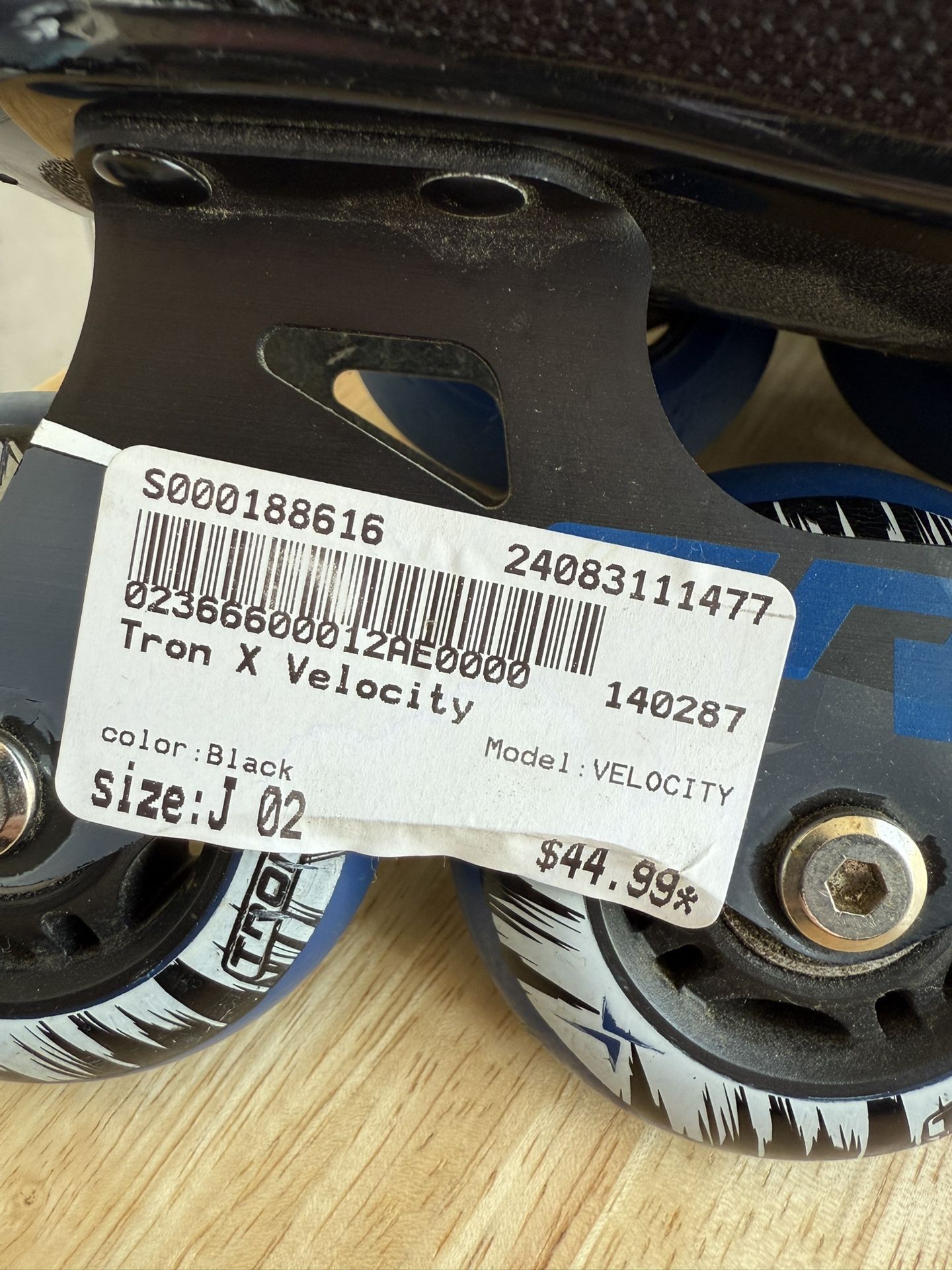 Tron x Velocity Size 2 Skates