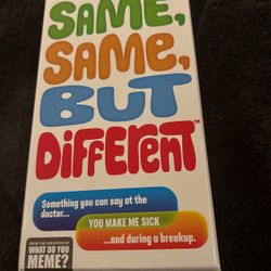 Same, Same, But Different 