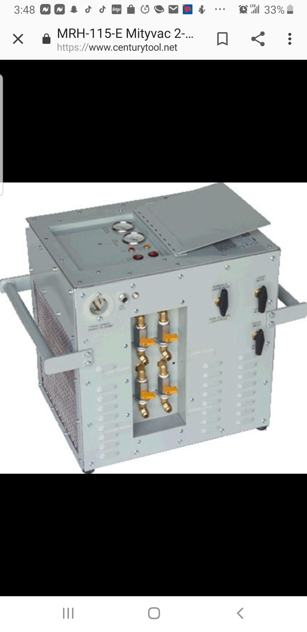 Refridgerant recovery system