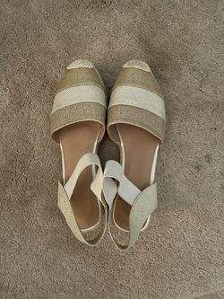 Gold and White Sandals 39EU