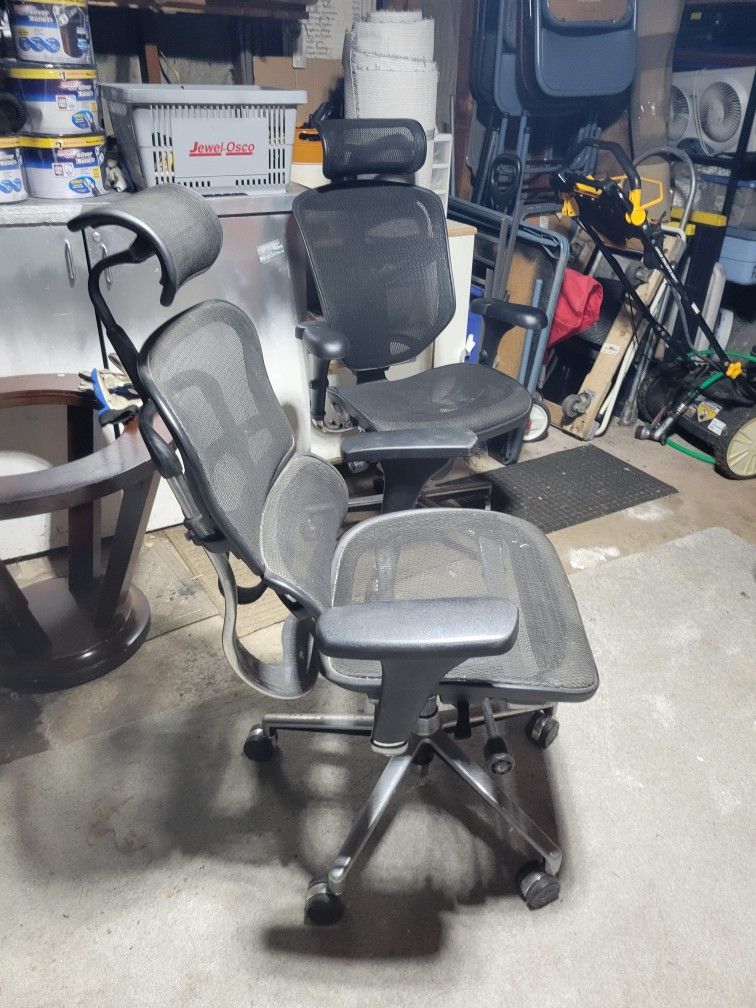 Pair of Ergohuman Used Office Chairs