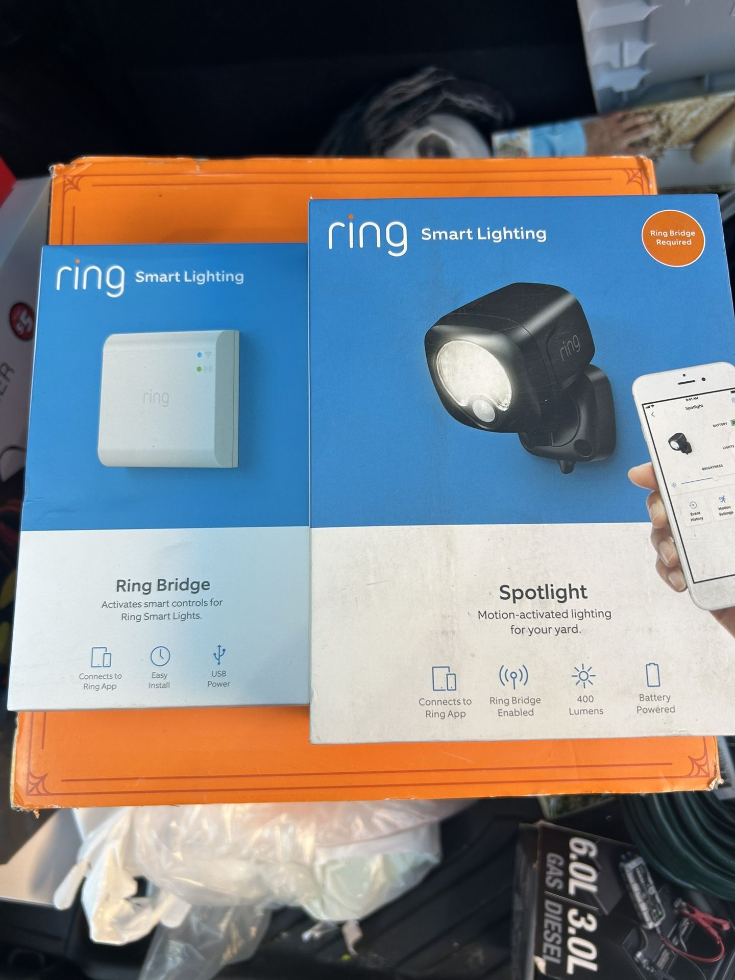 Ring Garage, Front Door, Smart Light With Router