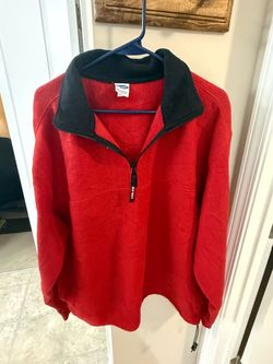 Old Navy Red Fleece Pullover Men’s XL