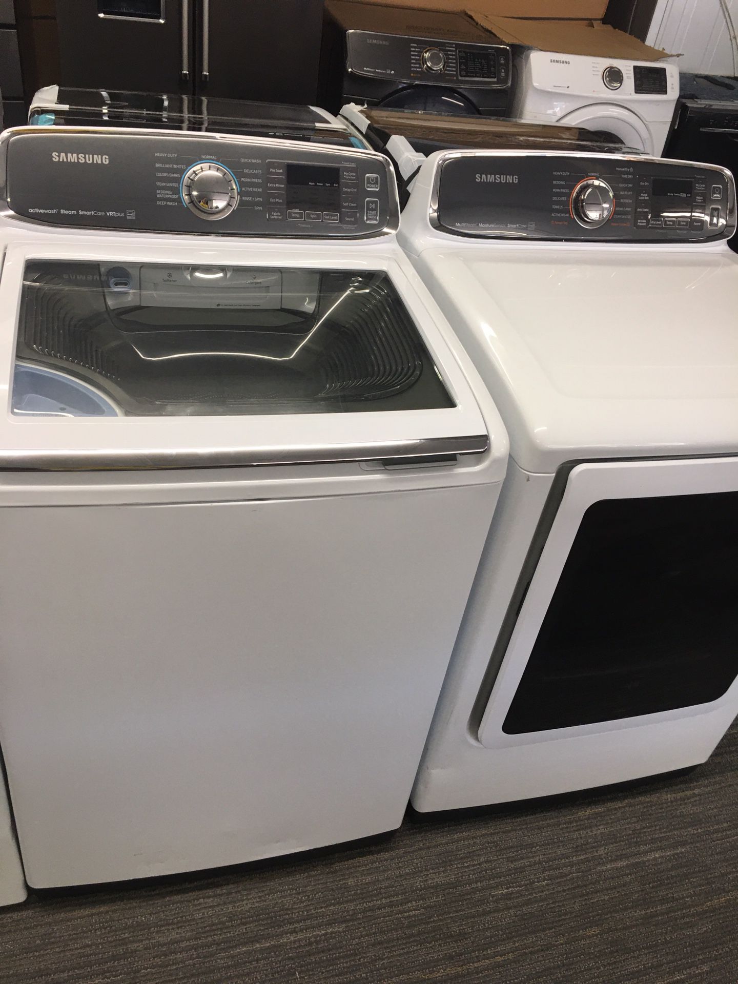 Samsung set Washer And Dye King Size Capacity With Warranty No Credit Check Just $49 Down payment Cash price $1,500