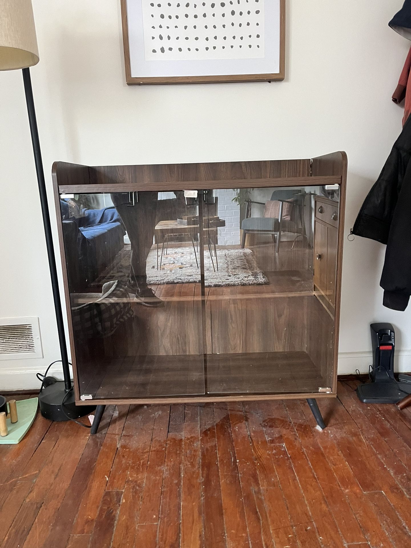 Mid Century Bar Cabinet (slight Damage)