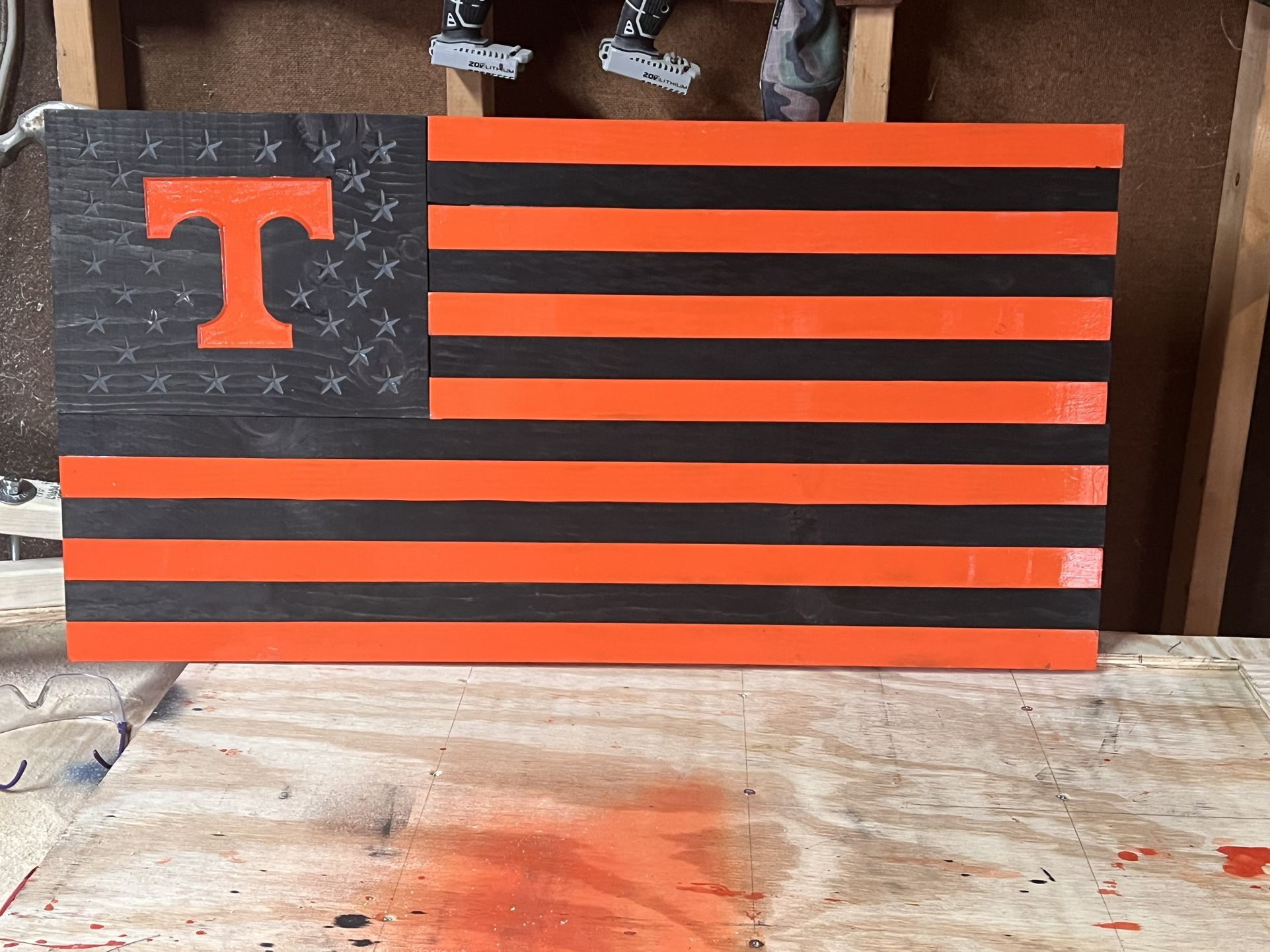 Custom Wooden Flags