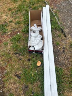 Roofing material and gutter downspouts and elbows