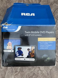 Twin Mobile DVD Players 9” LCD Screens