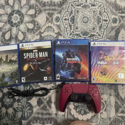 Ps5 Controller , Ps5 Hogwarts Legacy, Spiderman Miles Morales, Mass Effect, NBA 2k24