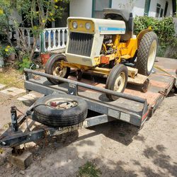 Lawn Tractor And Car Hauler Trailer 