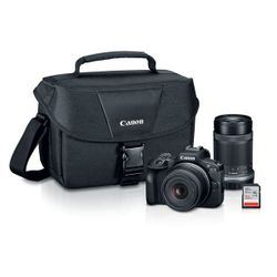 Canon EOS R100 Two Lens Mirrorless Camera Bundle $499.99