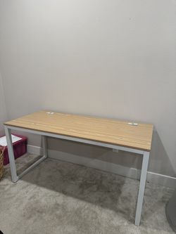 55 in Desk With Cable Hole