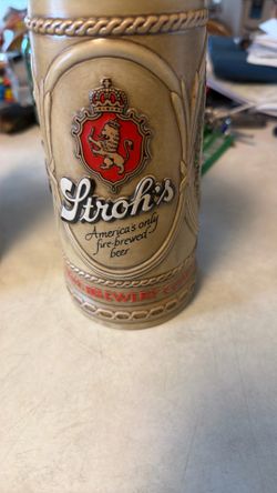 Stroh's beer steins