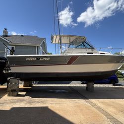 28’ Proline Walk around (1990) with Twin 225 (2013) Mercury Optimax
