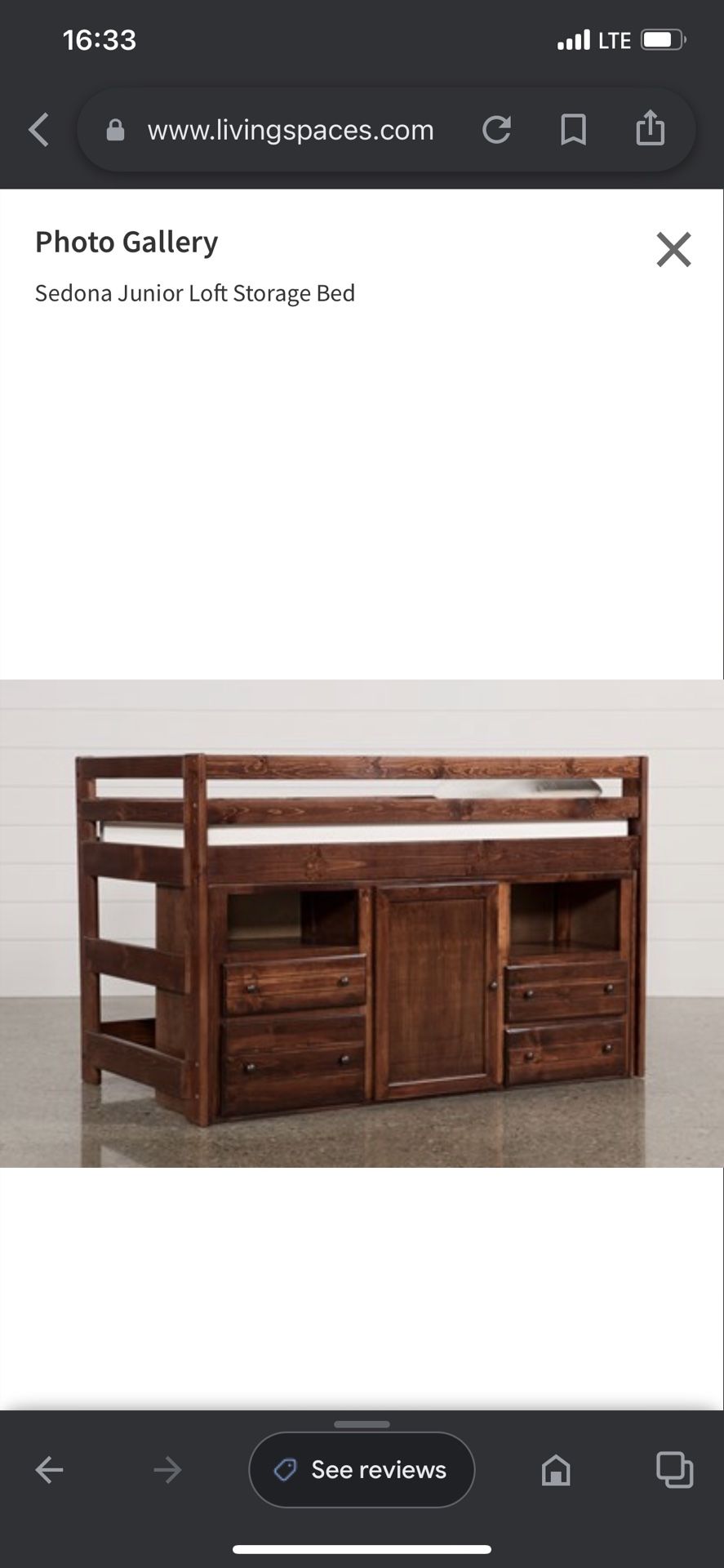Sedona Junior Loft storage Bed