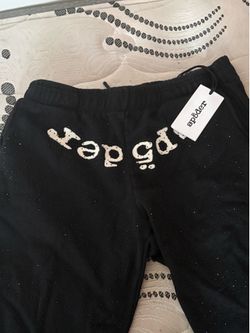 Rhinestone spider pants