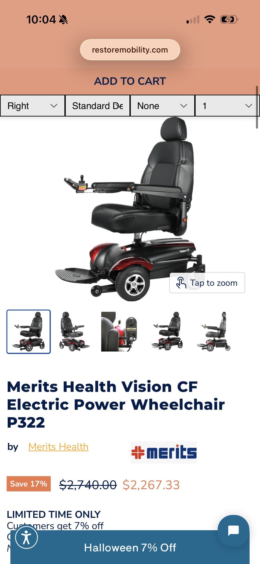 Power wheelchair
