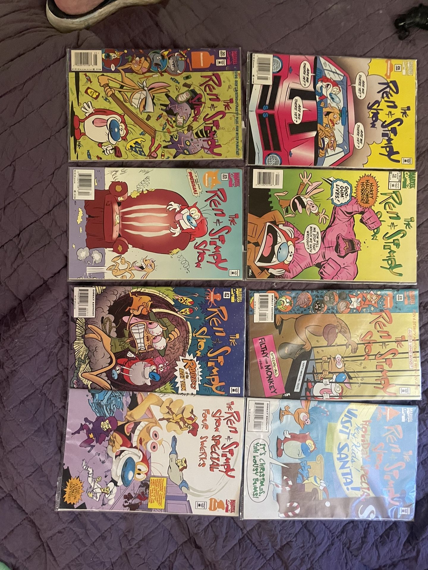 Eight Ren & Stimpy comic books