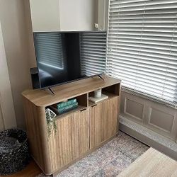 Natural Oak Corner Tv Stand 