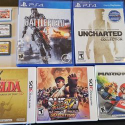 Lot Of Games - 3DS, DS, PS4