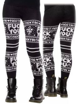 NEW W/O TAGS BLACK & WHITE SWEATER PANT LEGGINGS