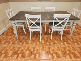 Dining room table and chairs