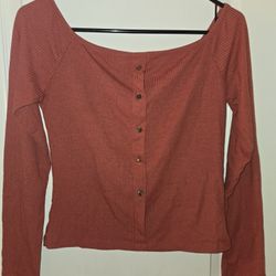 Orange Long Sleeve Shirt