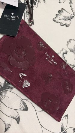 Kate spade floral wristlet