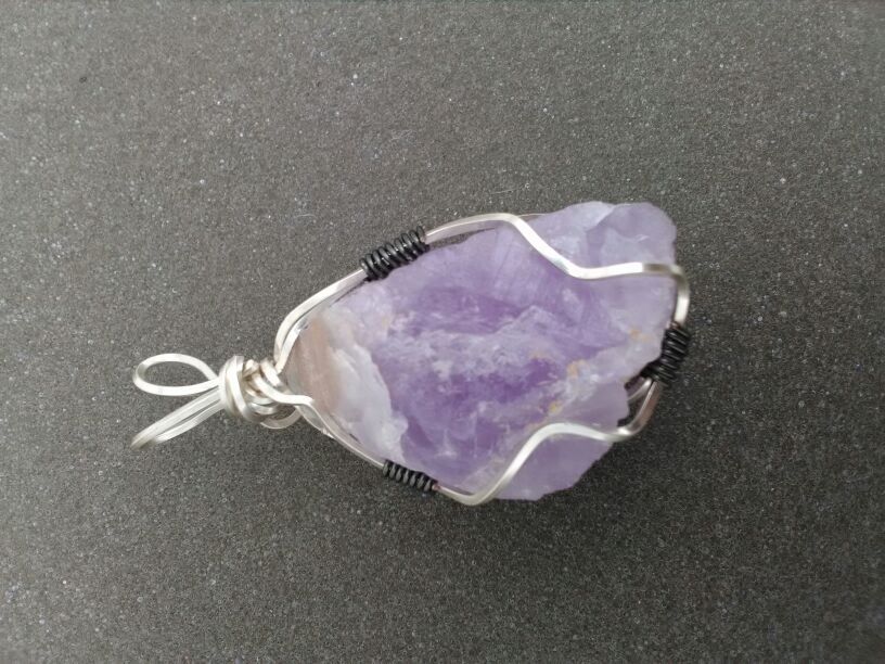 Amethyst Pendants wire wrapped