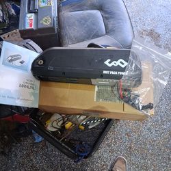 Electric bike battery comes with everything wiring.\n Some other stuff and the keys in the operating manual