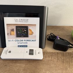 La Crosse Wi-Fi Color Forecast Station – New (No Box)