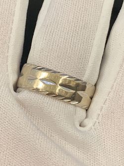 White gold wedding band #33928