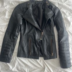 Leather Jacket Size S New 