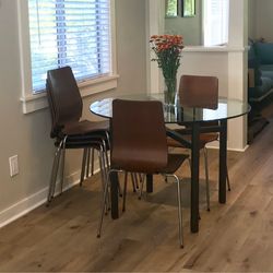 6 wood dining chairs