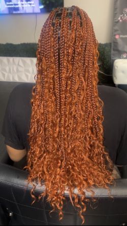 Boho Knotless Braids