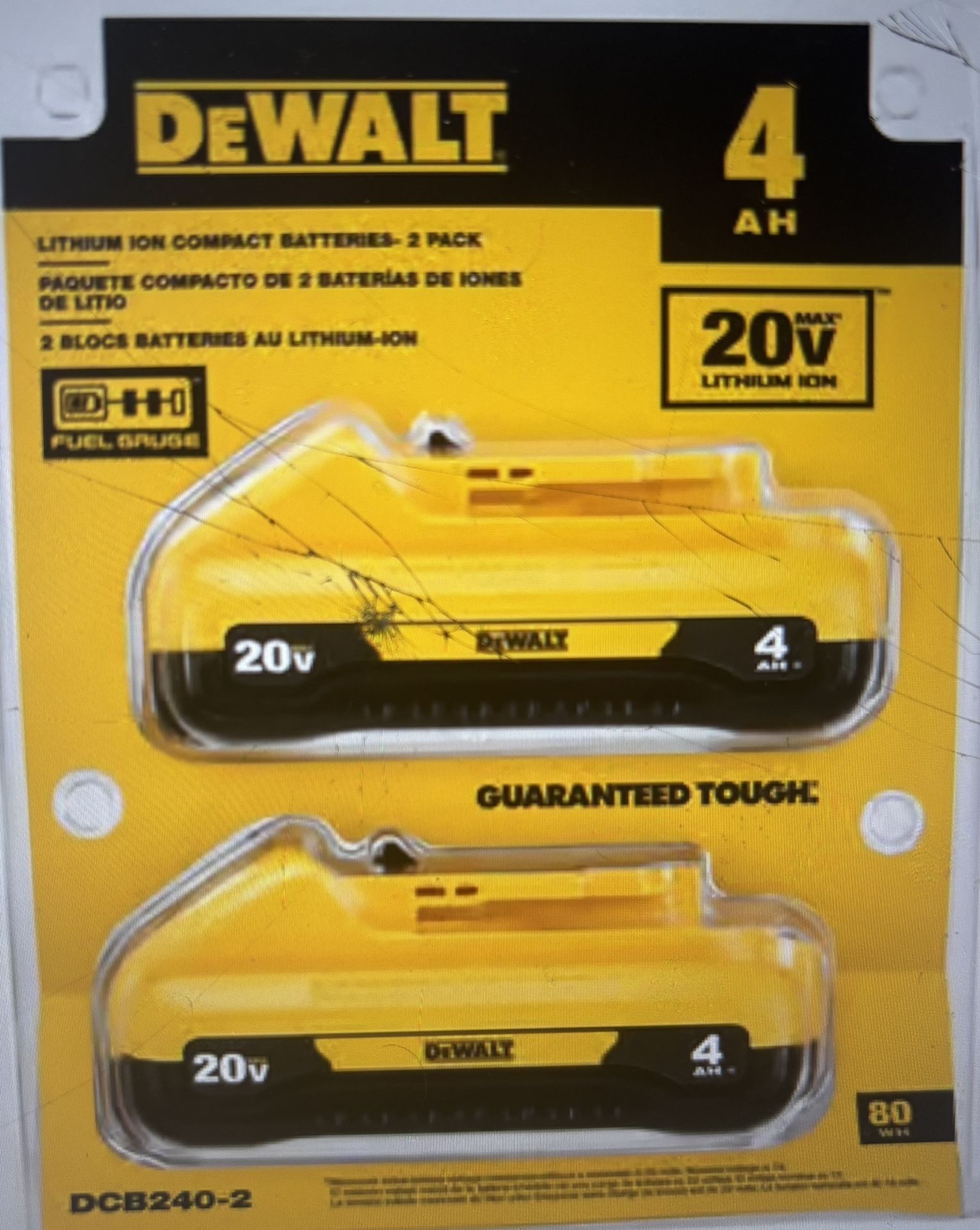 DEWALT 20V MAX Compact 3Ah Battery - Pack of 2