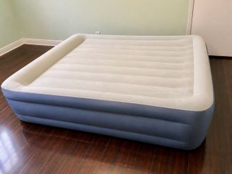 Intex Elevated 18" Pillow Rest Queen Air Mattress with Internal Pump