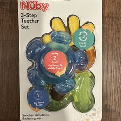 Nuby 3-Step Teether Set