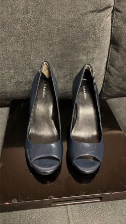Calvin Klein open toe pump 8.5