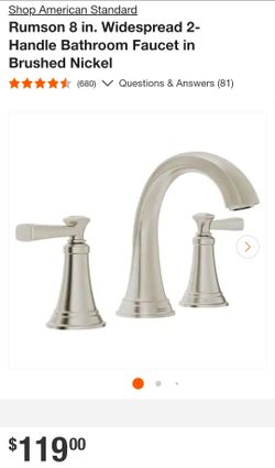 8 in bathroom faucets (American standard)