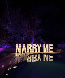 Marry Me Marquee Wooden Letters