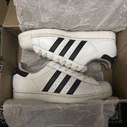 White And Black Addias Superstars