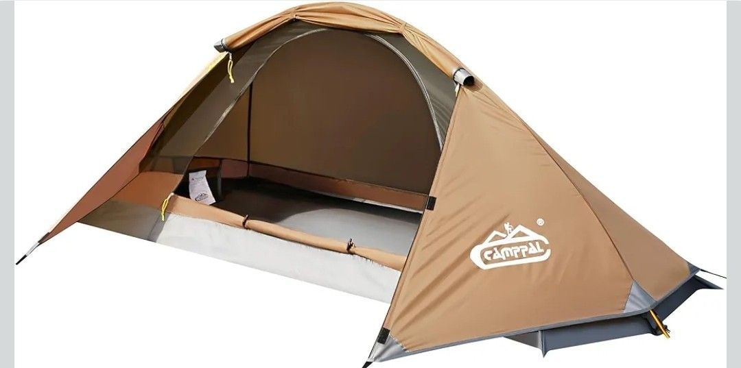 1 Person Tent for Camping Hiking Mountain Hunting Backpacking Tents 4 Season Resistance to Windproof Rainproof and Waterproof